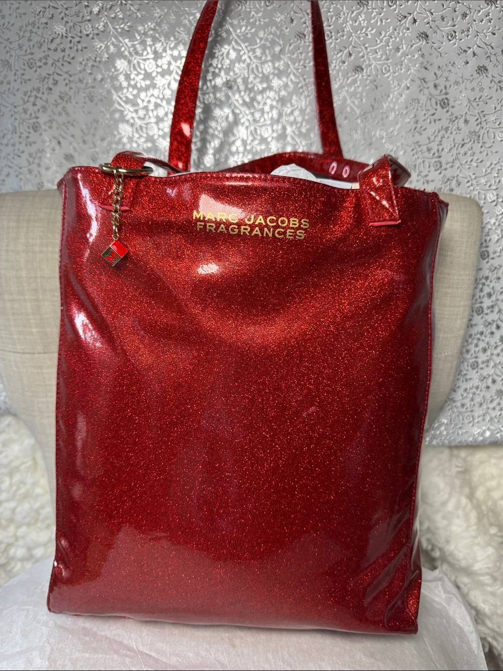 Marc Jacobs Red Glitter Tote - Fragrances Collection